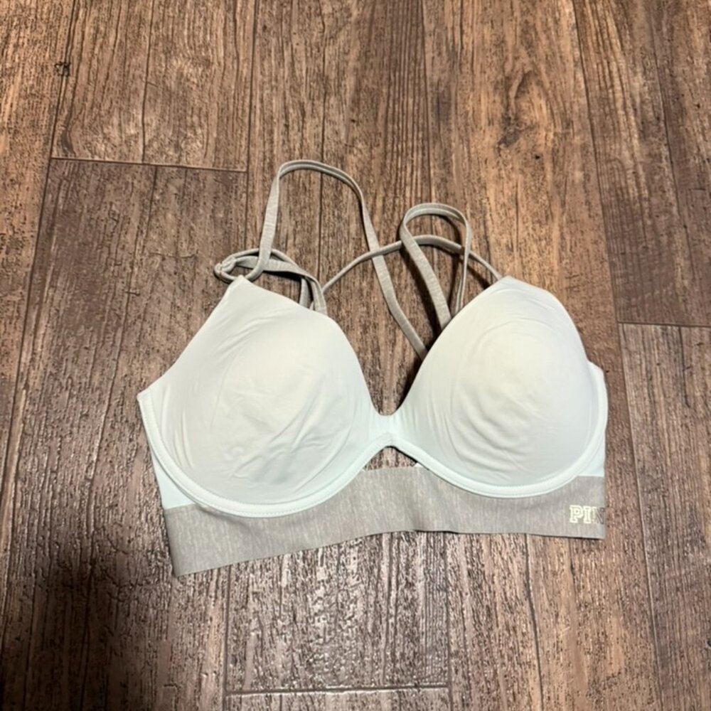 Gray and Mint PINK VS Bra